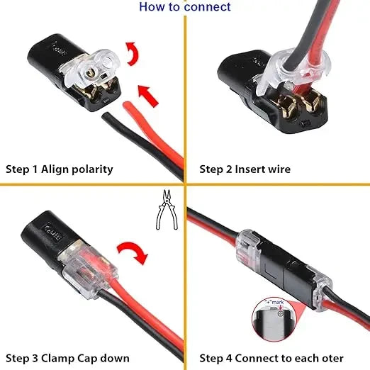 Tool-Free Quick Wire Connectors 50pc