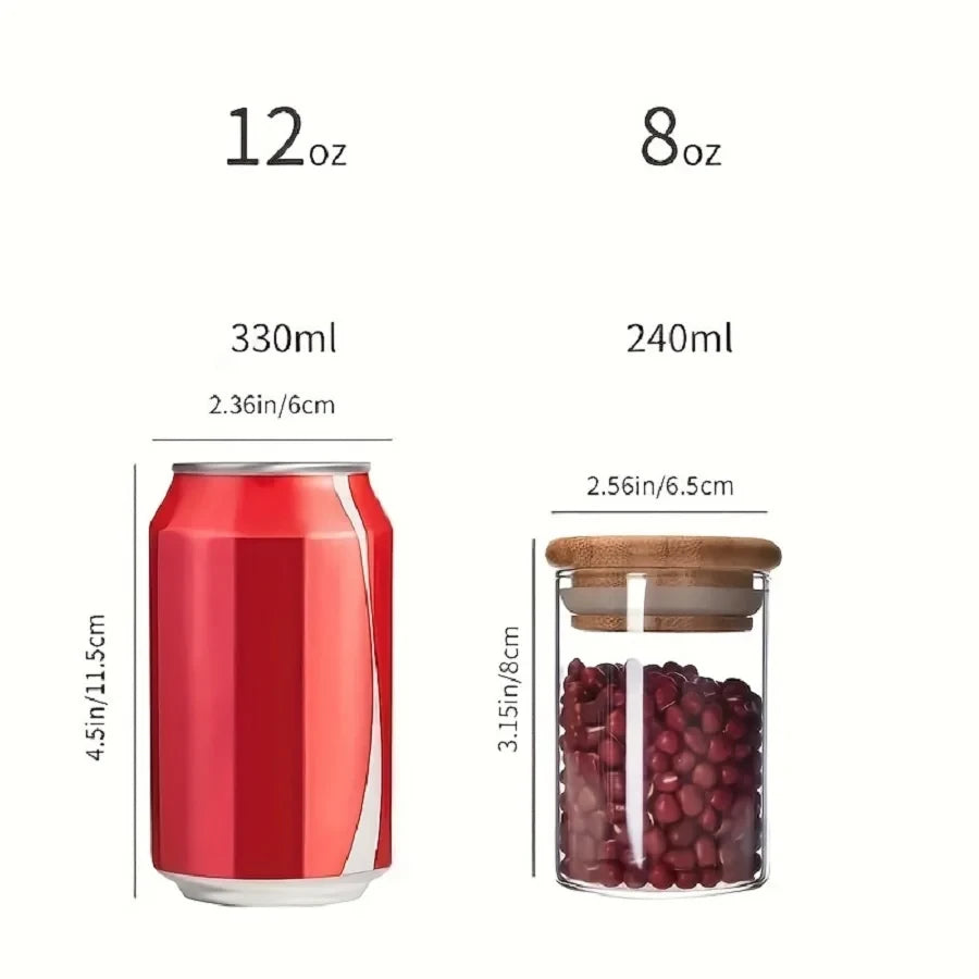 Glass Spice Jar Set